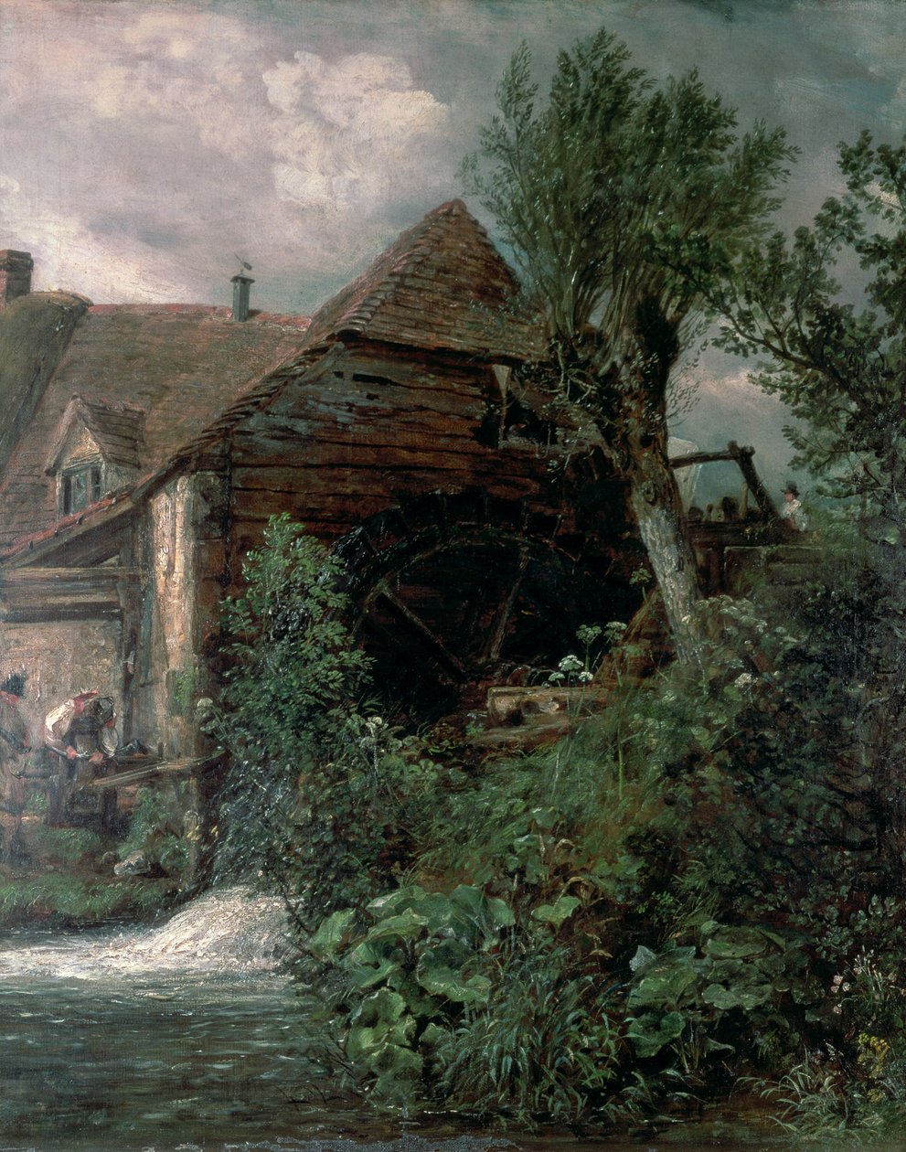 Vannmølle i Gillingham, Dorset av John Constable
