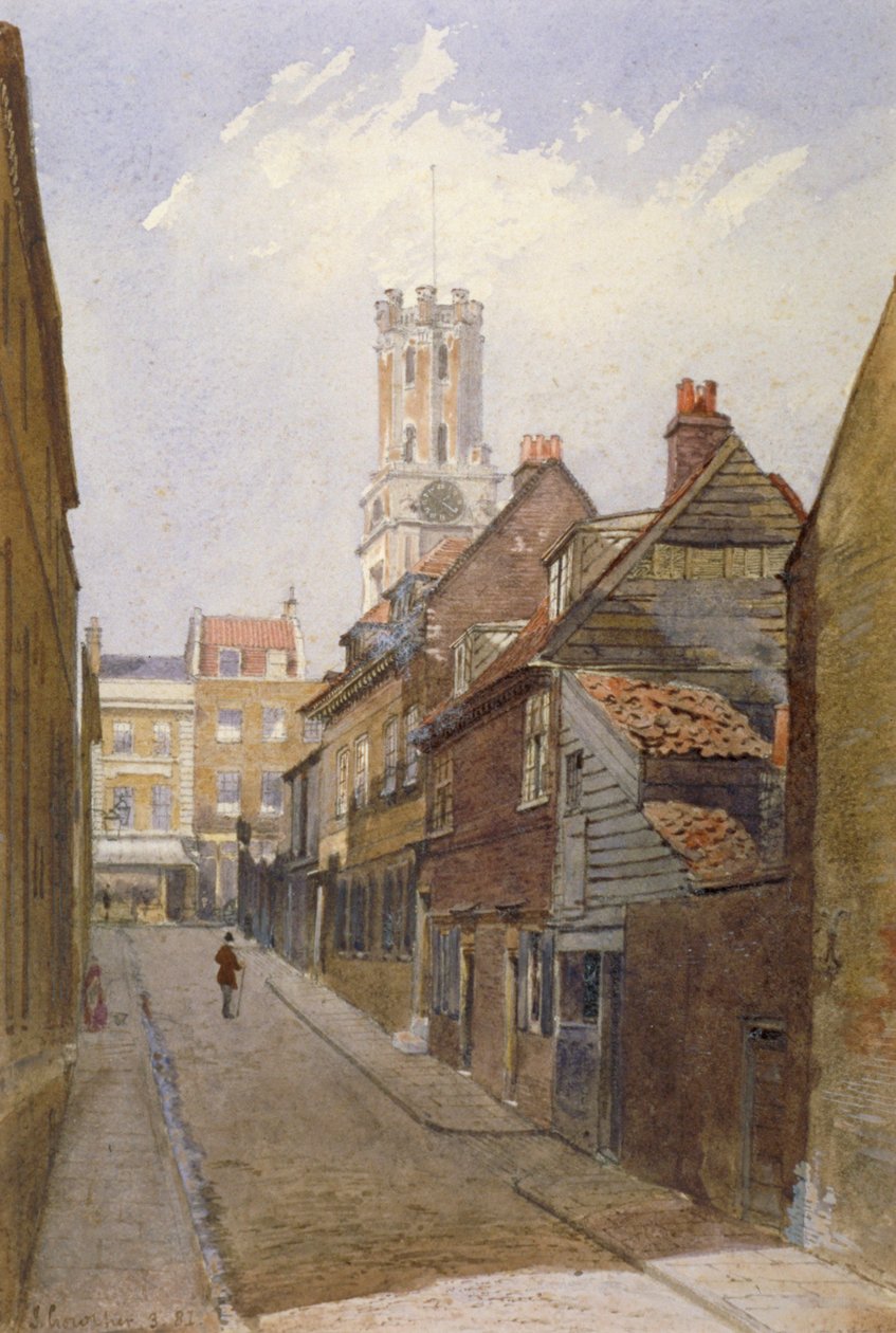 Chigwell Hill, Stepney, London, 1881 av John Crowther