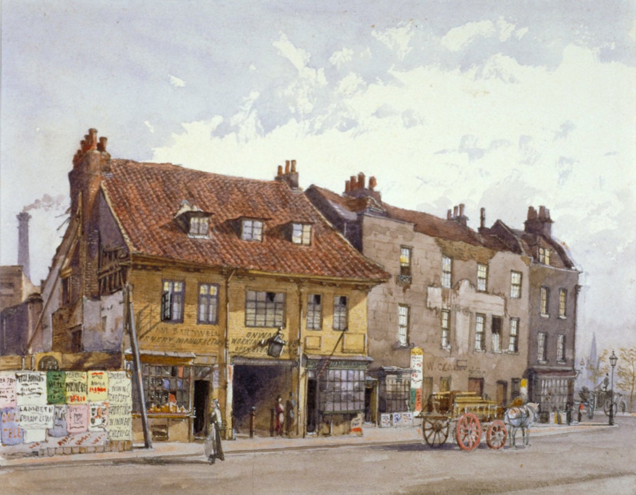 Lambeth Bridge Road, Lambeth, London, c1874 av John Crowther