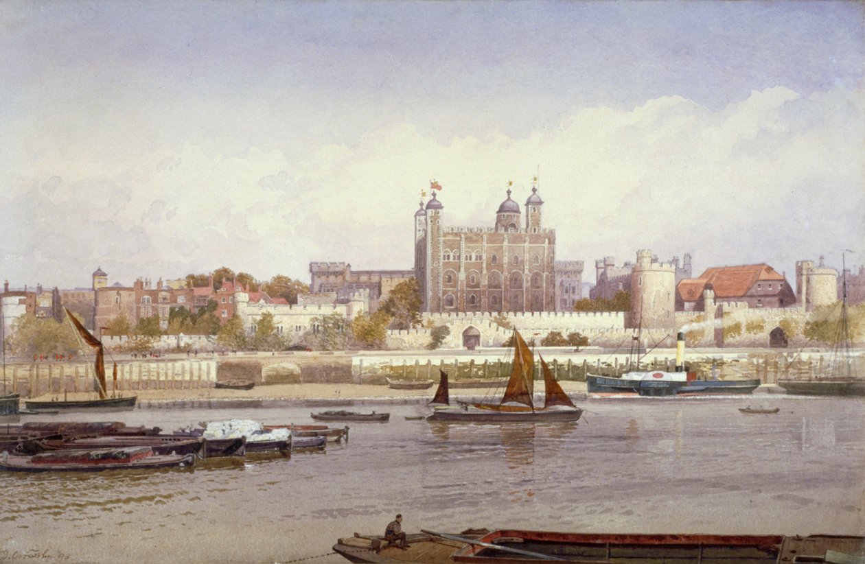 Tower of London, 1893 av John Crowther