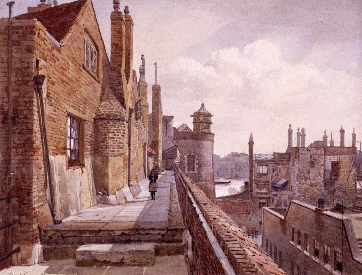 Tower of London, London, 1883 av John Crowther