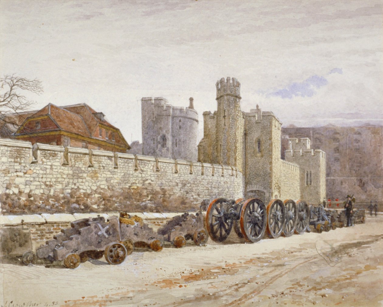 Tower of London, Stepney, London, 1883 av John Crowther
