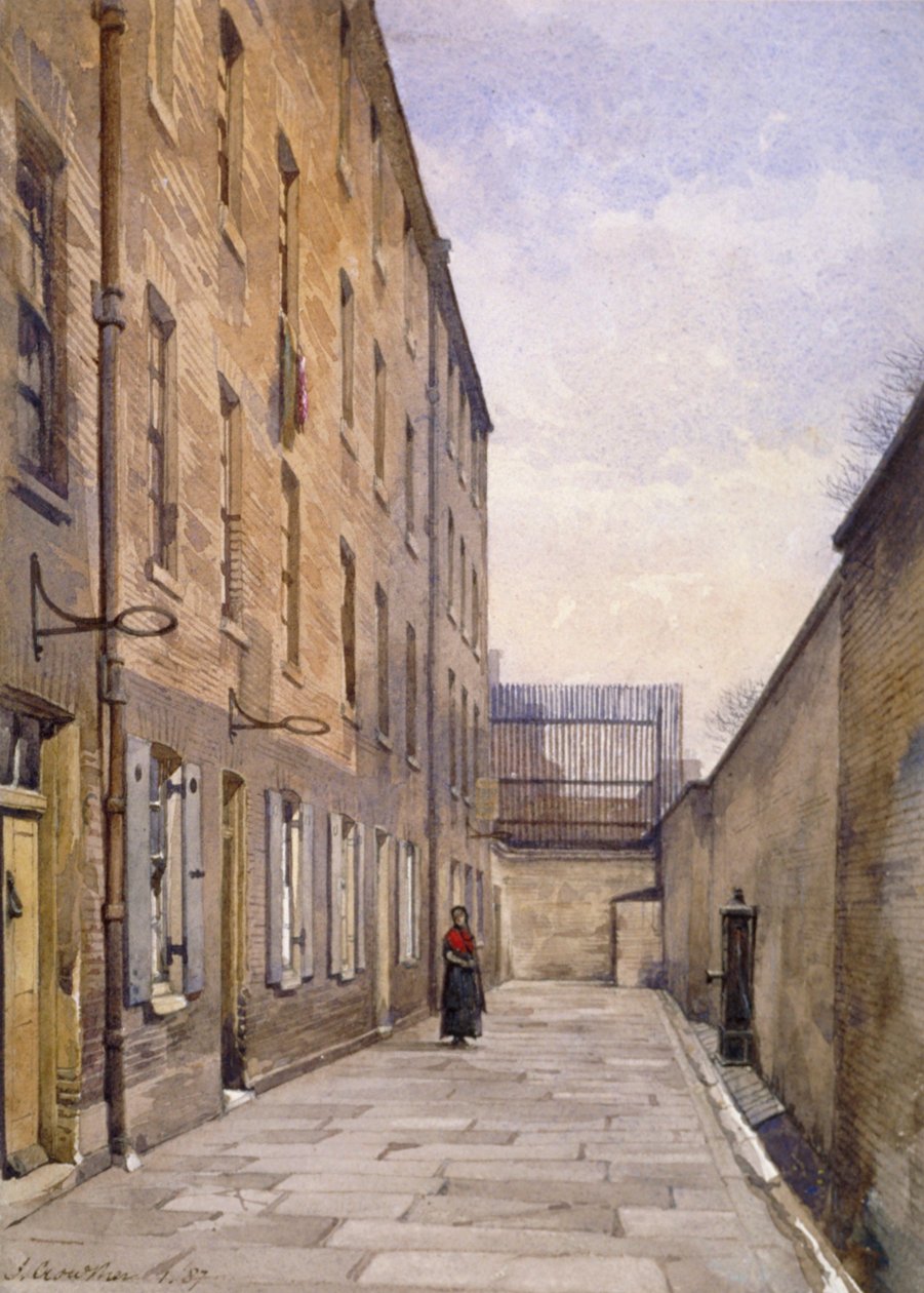 Utsikt over Marshalsea Place, Southwark, London, 1887 av John Crowther