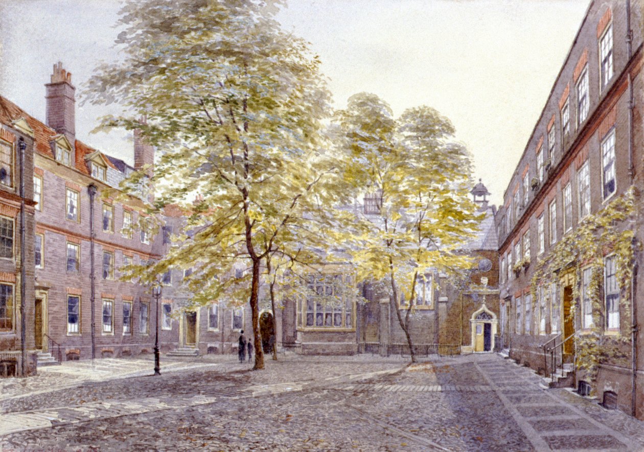 Utsikt over Staple Inn, London, 1882 av John Crowther