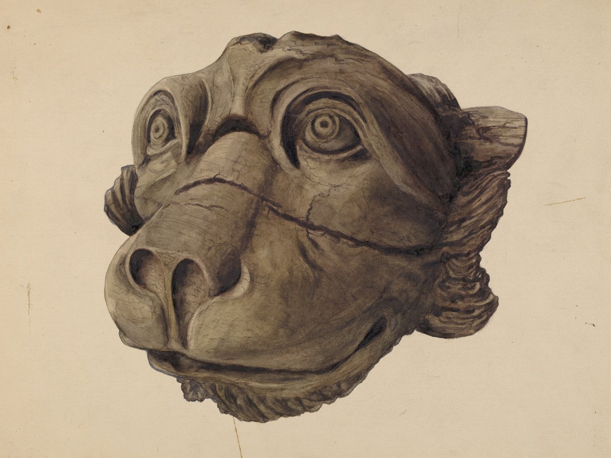 Cat Head Gargoyle av John Davis