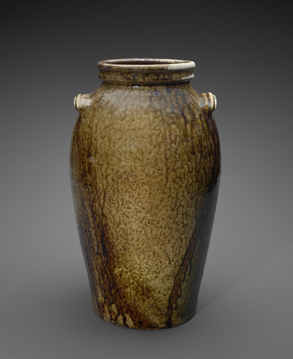 Jar, c. 1850-1883 (alkalisk glasert keramikk) av John Davis Leopard