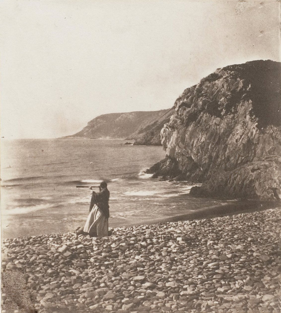 Vinder og bølger, 1853-56. av John Dillwyn Llewelyn