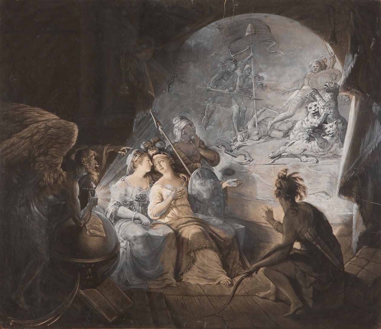The Tea-Tax-Tempest The Oracle, 1774. av John Dixon