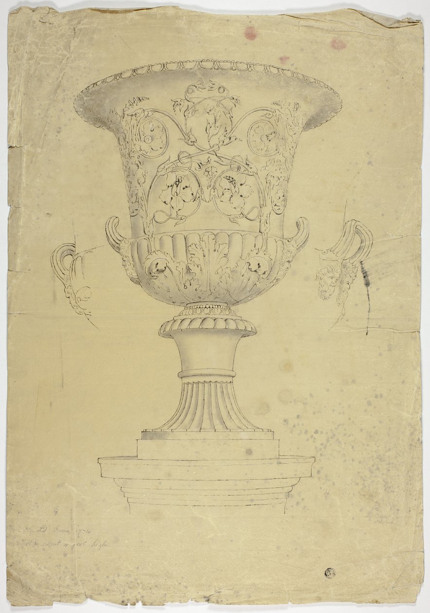 Gammel monumental vase av John Downman