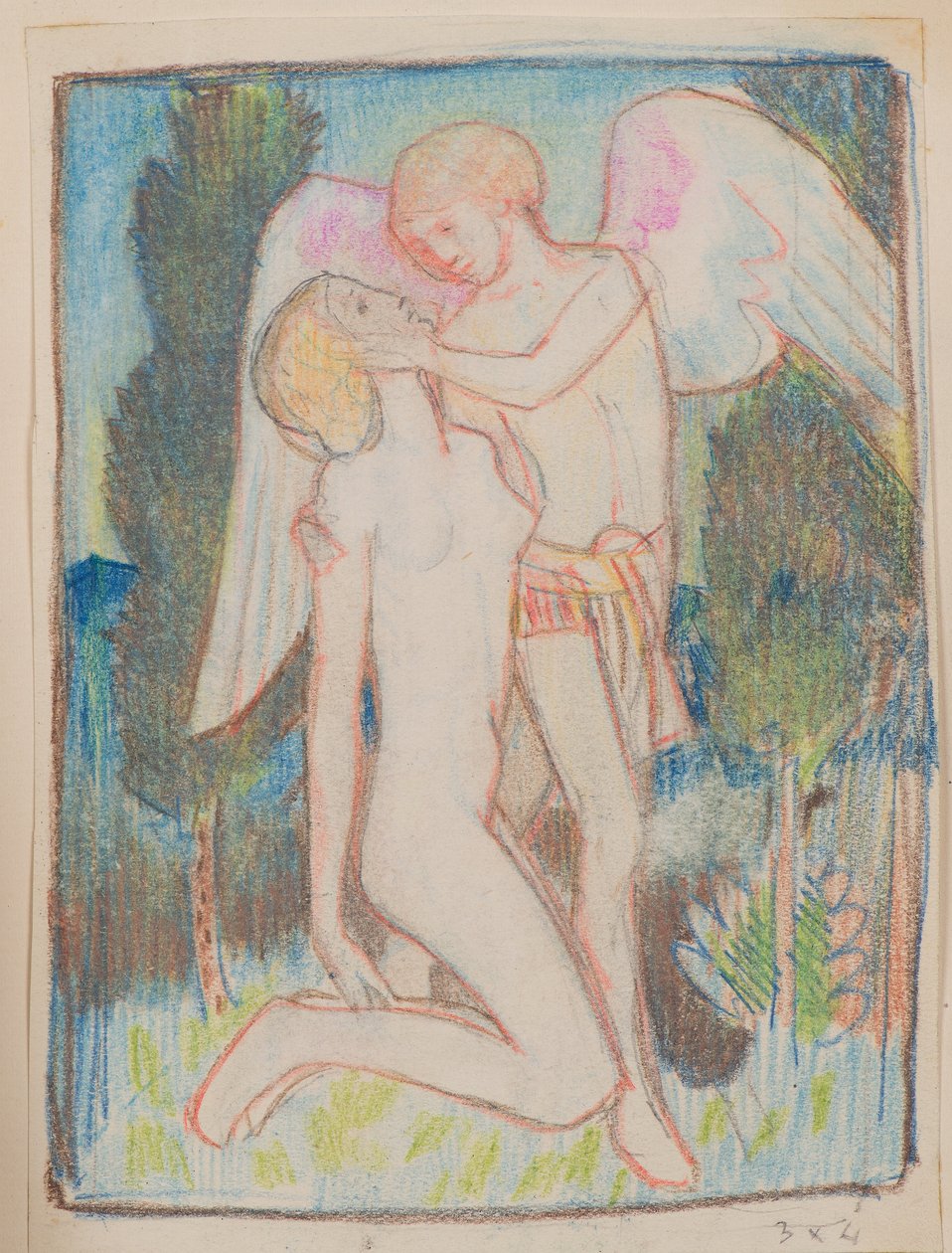 Kjærlighet går forbi (blyant) av John Duncan