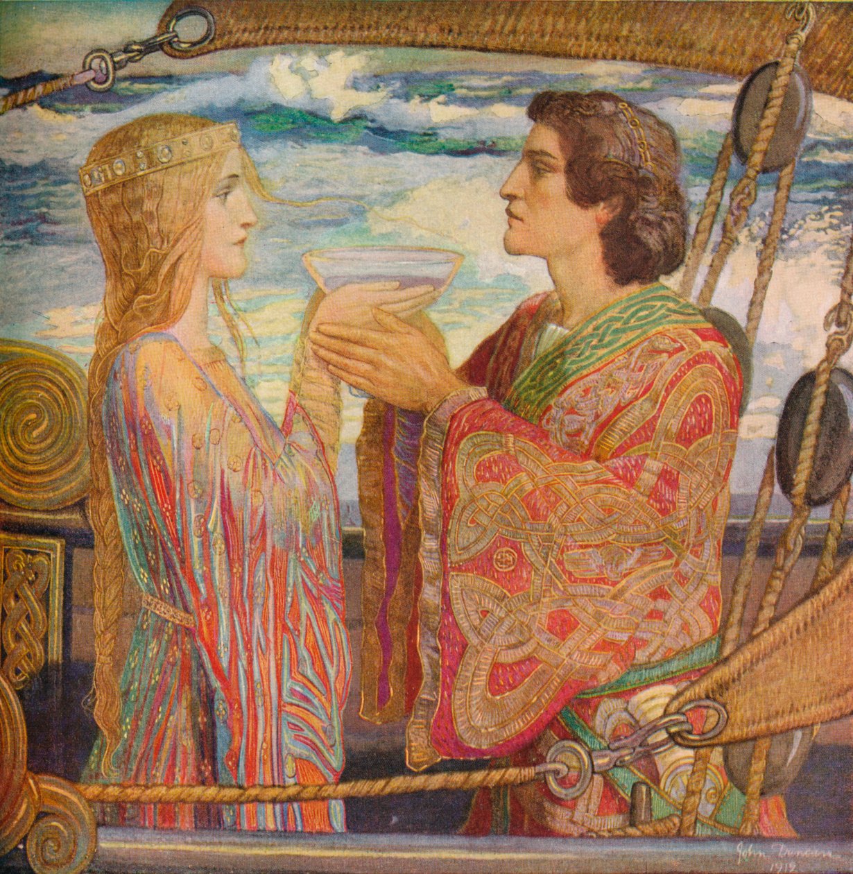 Tristan og Isolde, 1912 av John Duncan