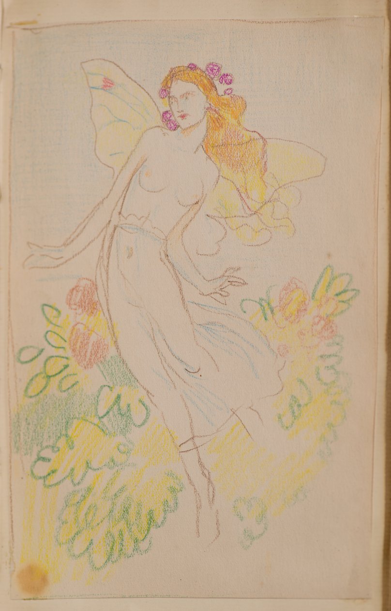 Uten tittel [Fairy] (blyant) av John Duncan