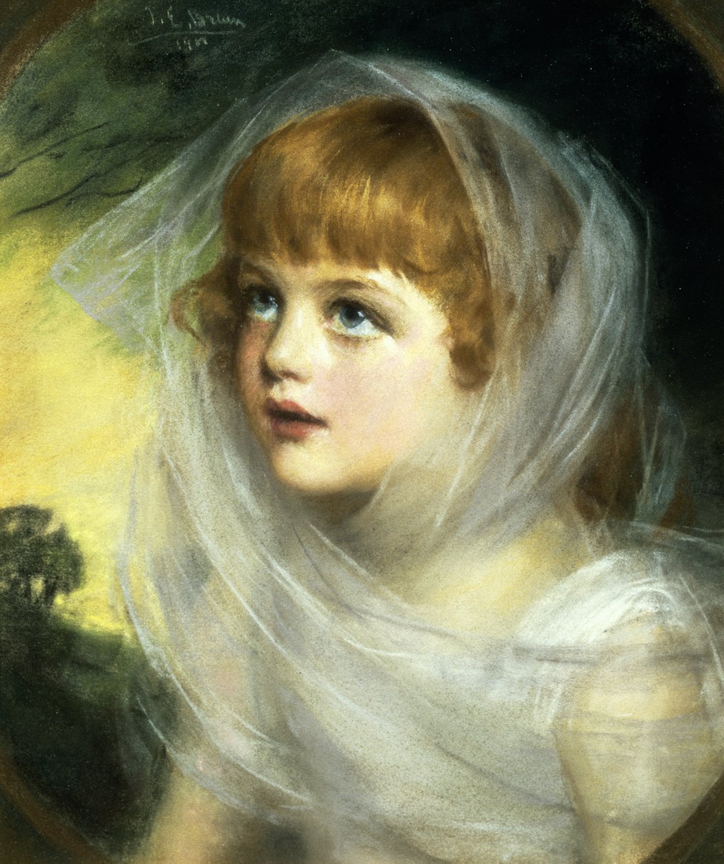 Simplicity and Innocence, 1900 (pastell) av John Ernest Breun