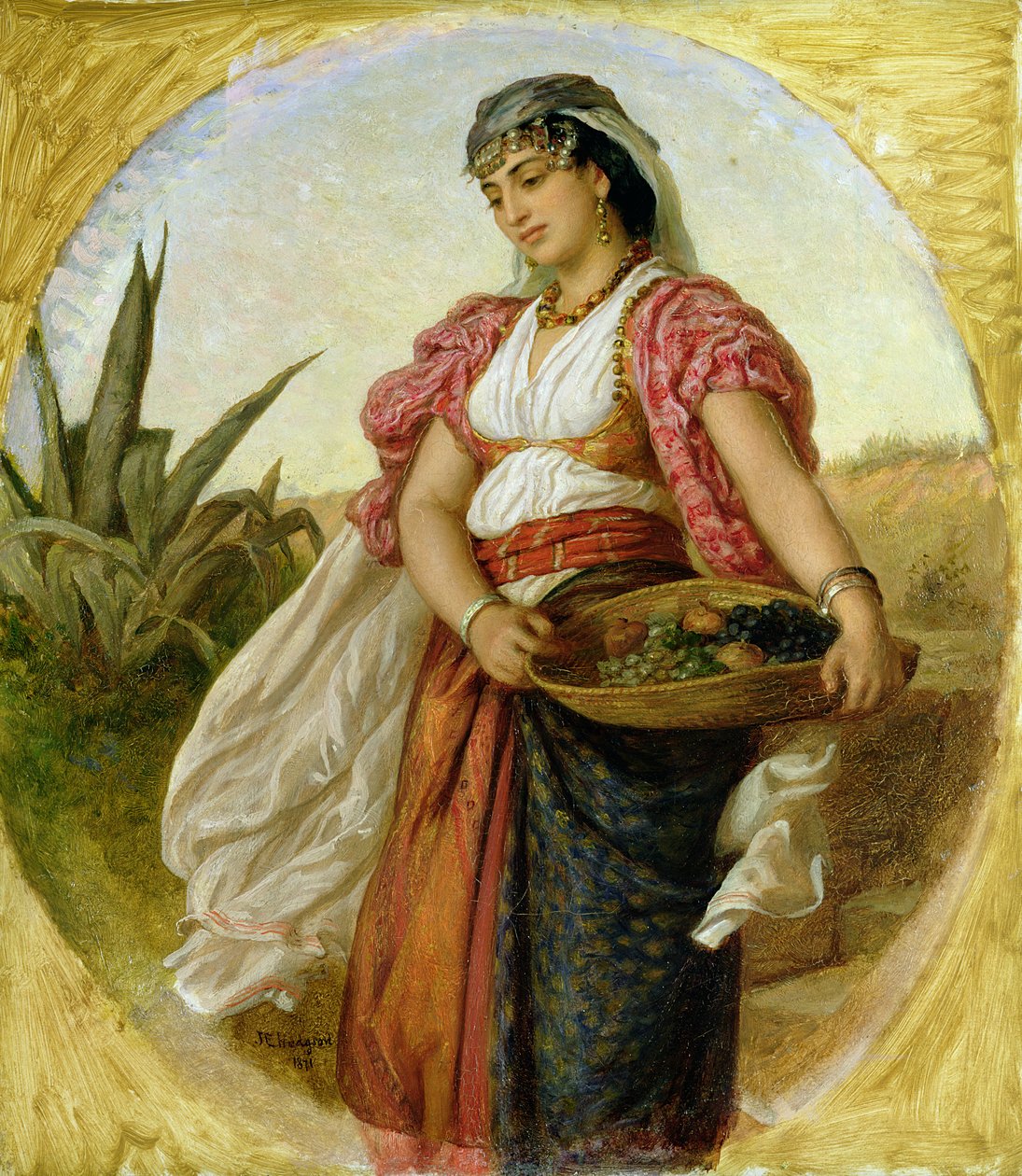 En kvinne fra Alger, 1871 av John Evan Hodgson