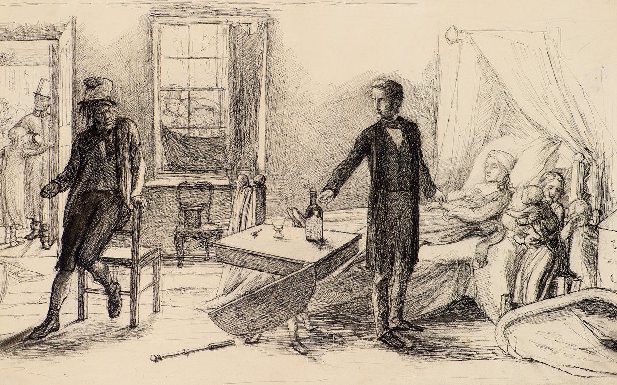 Drikke av John Everett (attr.to) Millais
