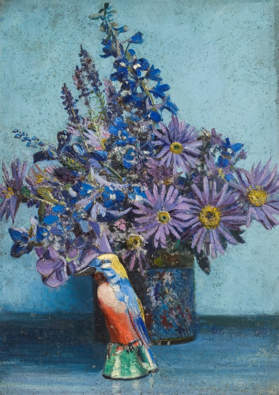 A Scheme in Blue (olje om bord) av John Everett