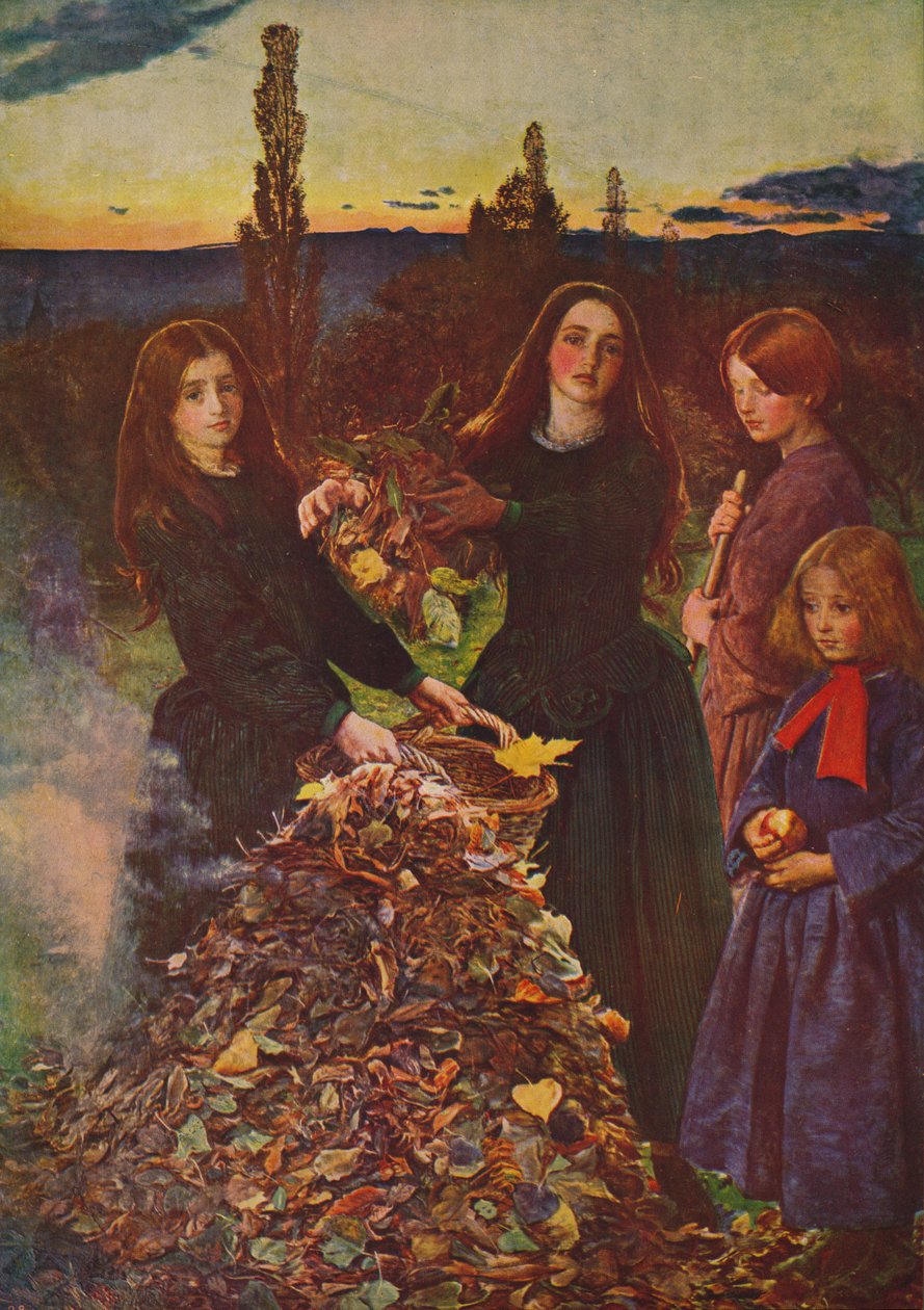 Høstblader, 1856, c1915 av John Everett Millais
