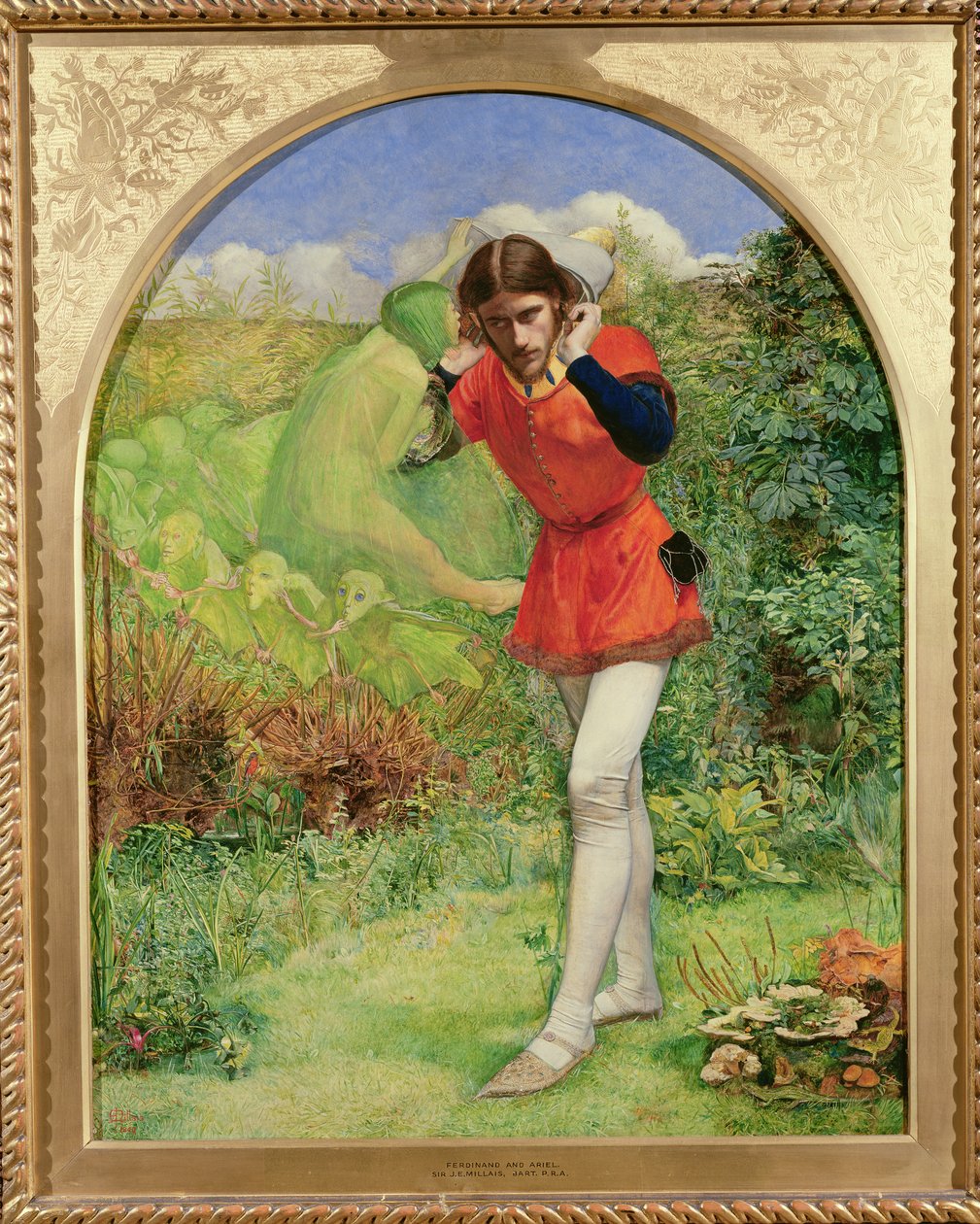Ferdinand lokket av Ariel, 1849-50 av John Everett Millais