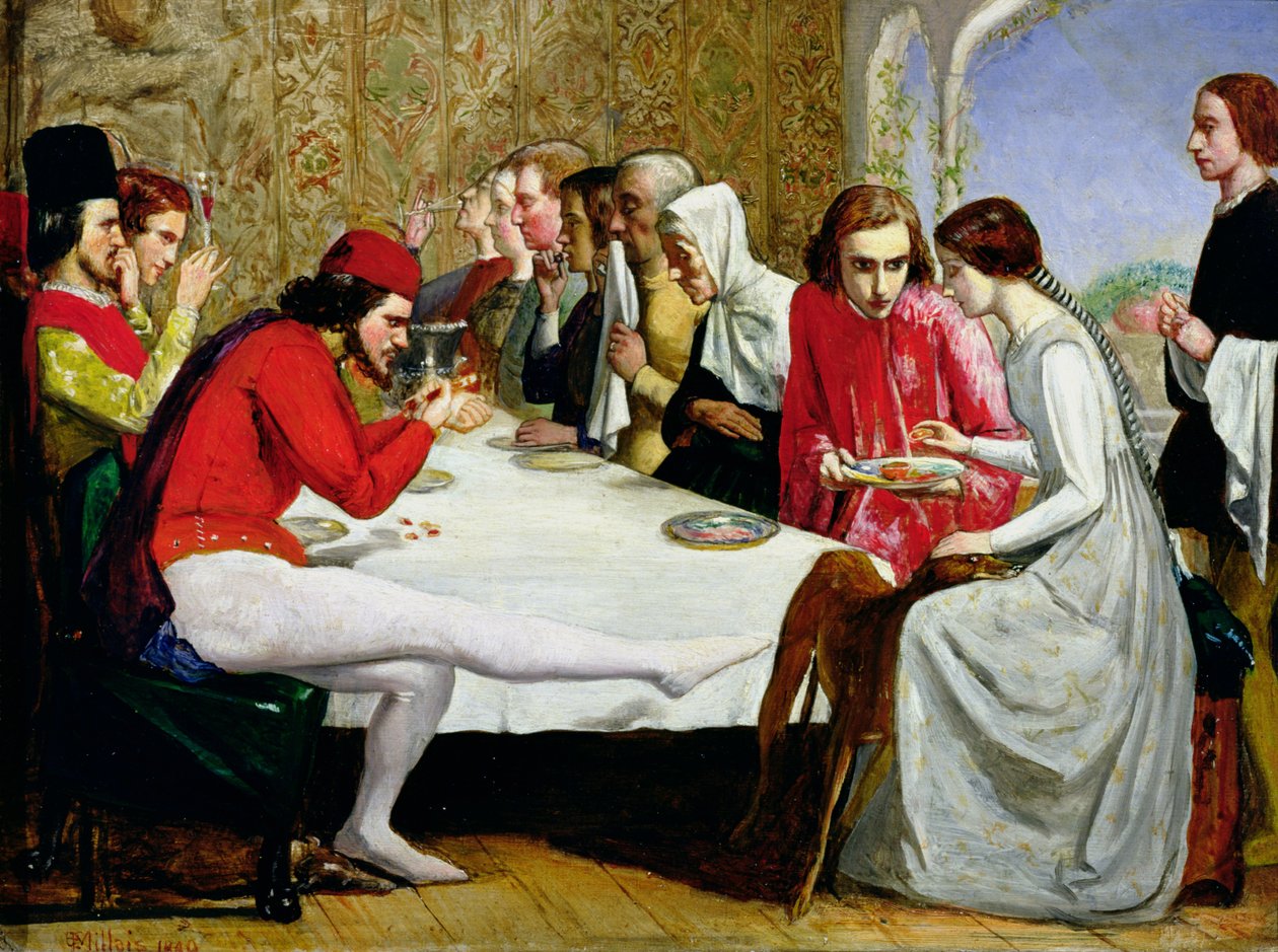 Lorenzo og Isabella, 1849 av John Everett Millais