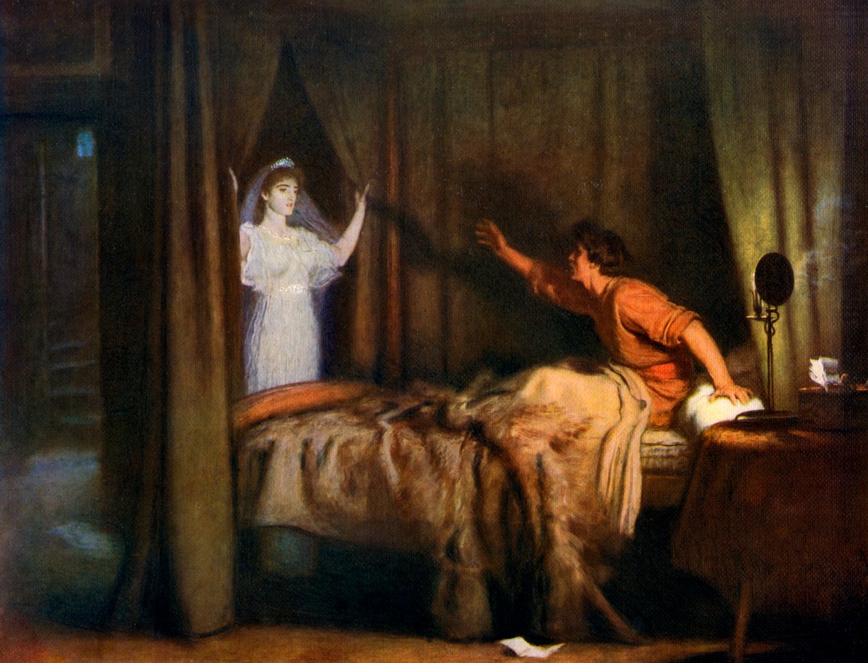 Snakke! Snakk!, 1895, 1912. av John Everett Millais