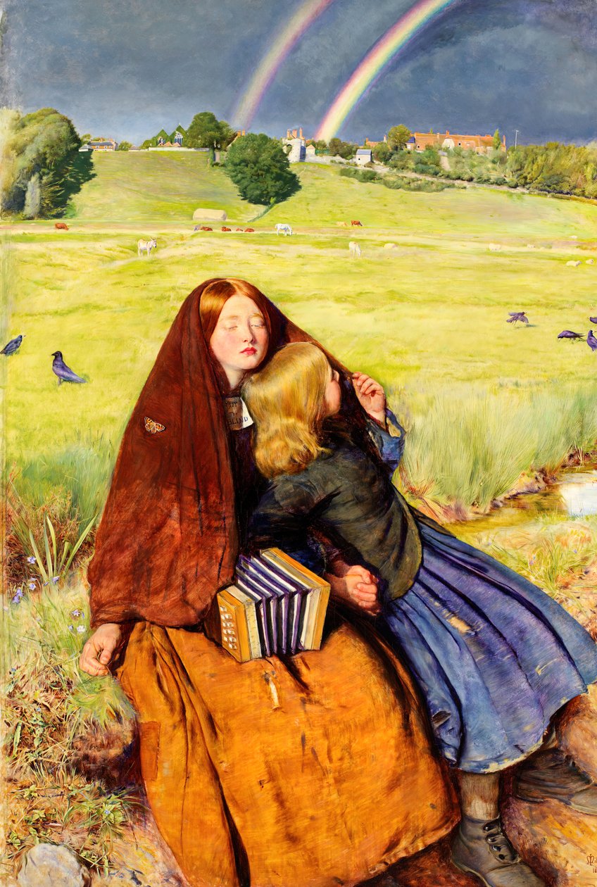 Den blinde jenta, 1856. av John Everett Millais