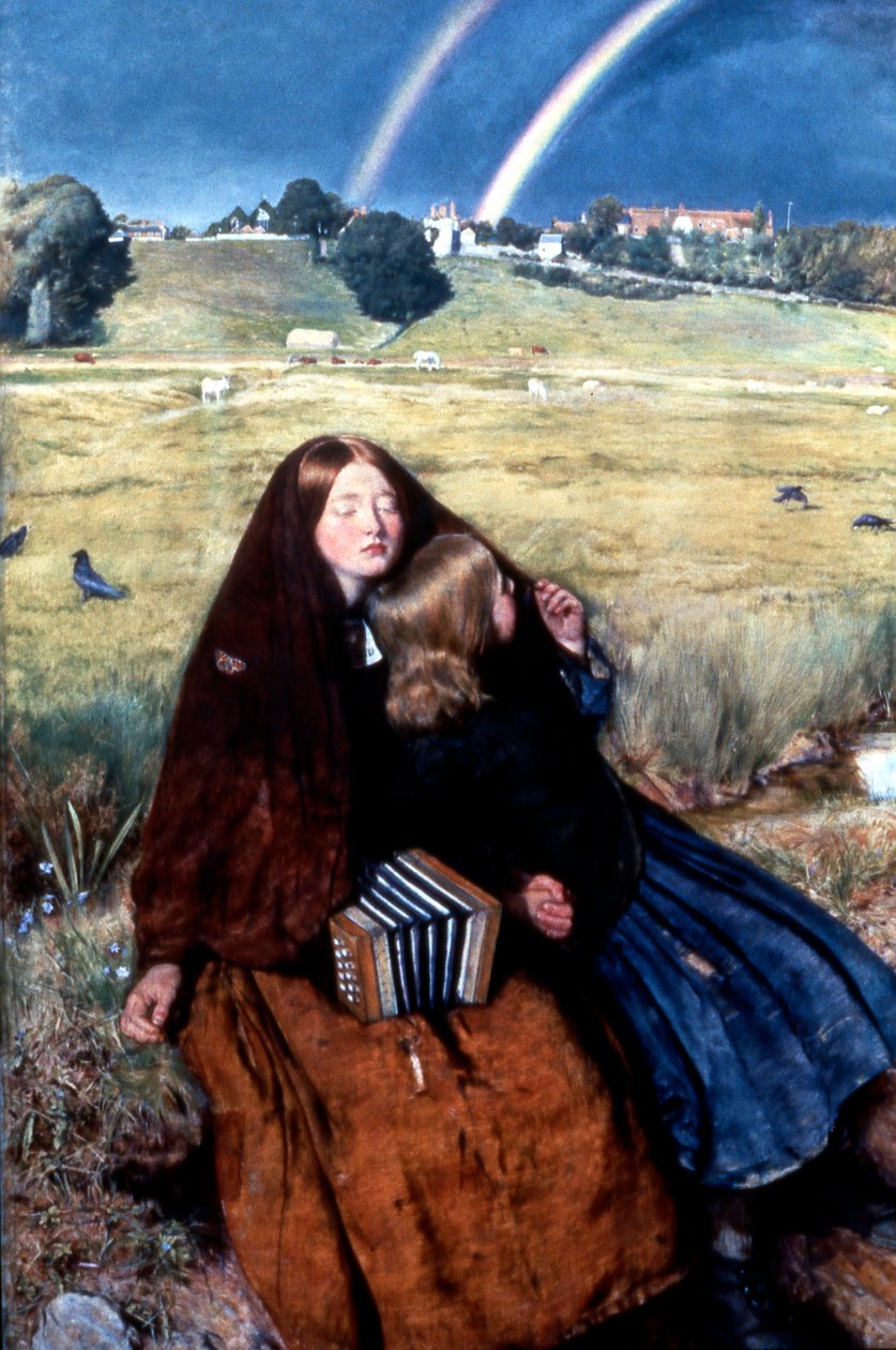 Den blinde jenta, 1856 av John Everett Millais
