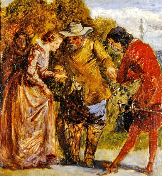 Introduksjonen (olje på panel) av John Everett Millais