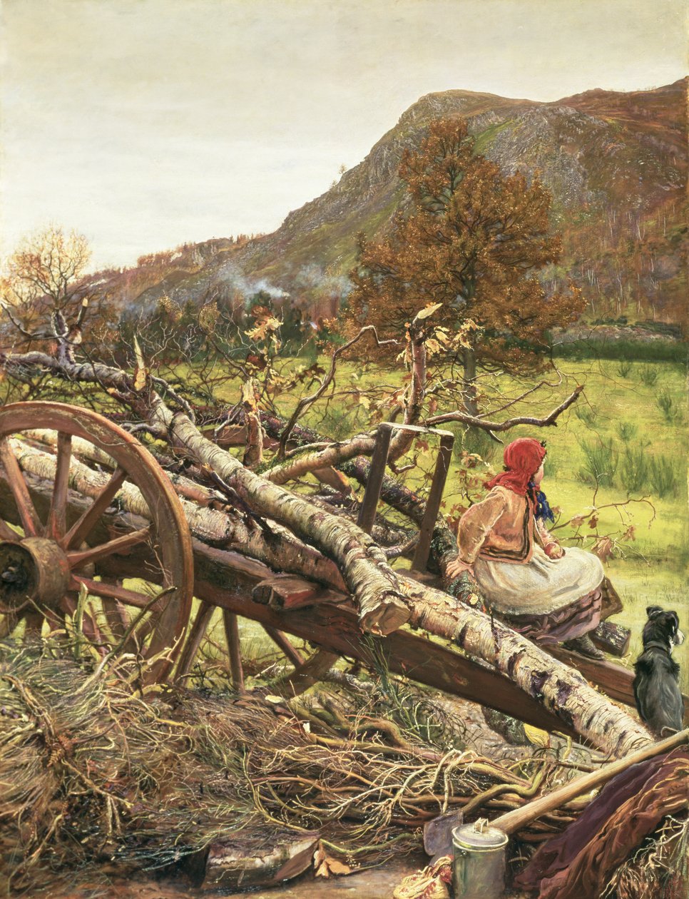 Vinter drivstoff av John Everett Millais