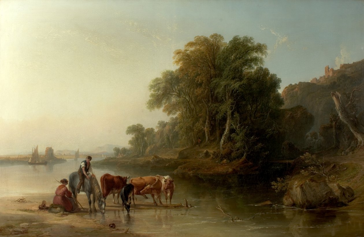Vanningsplassen, 1840 av John F. Tennant