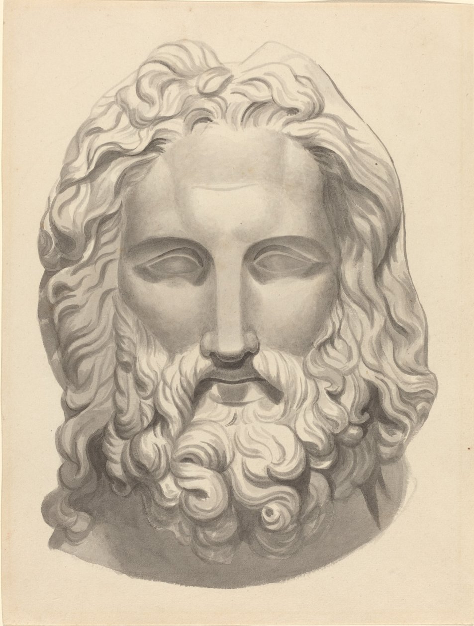 Antikt skjegghode av John Flaxman