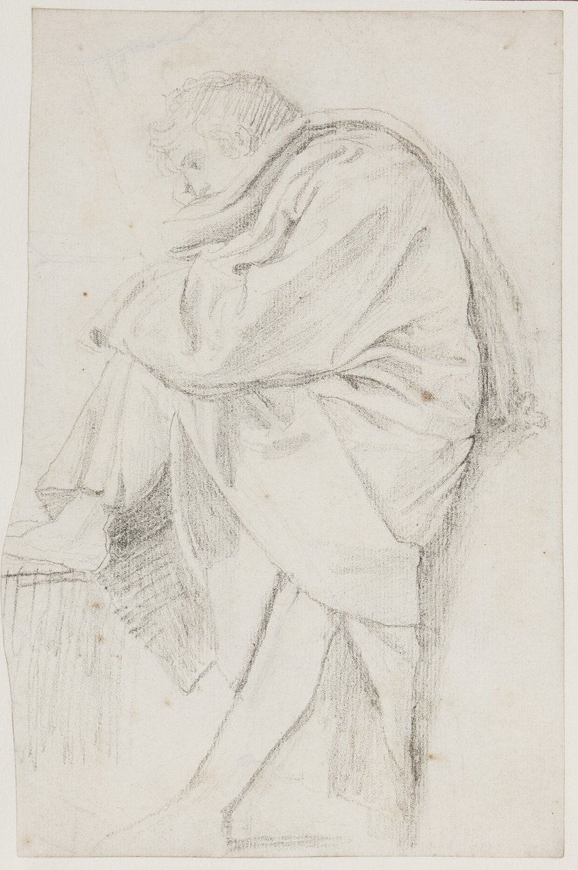 Mann innhyllet i tanker, ca.1790 av John Flaxman