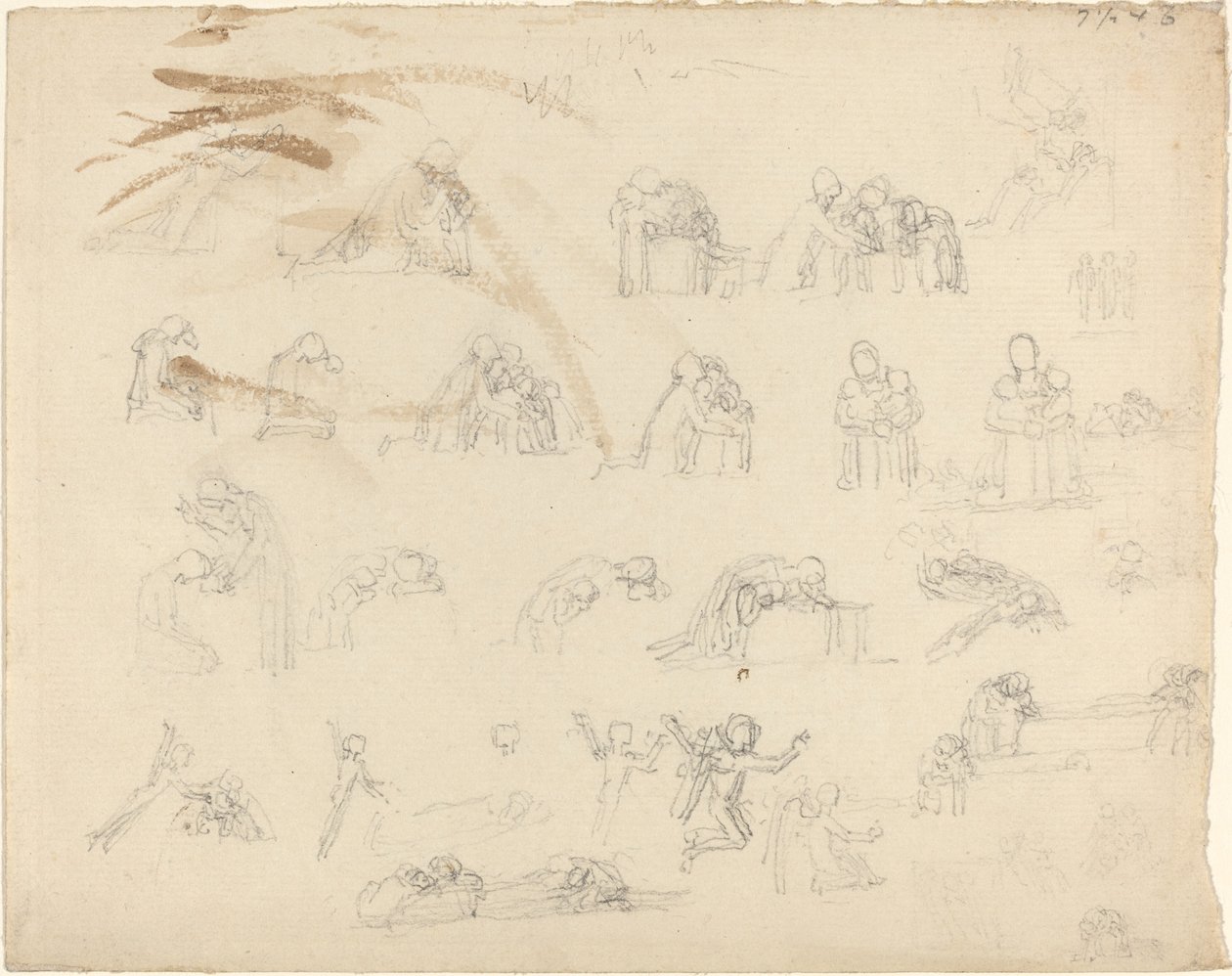 Studieark av John Flaxman