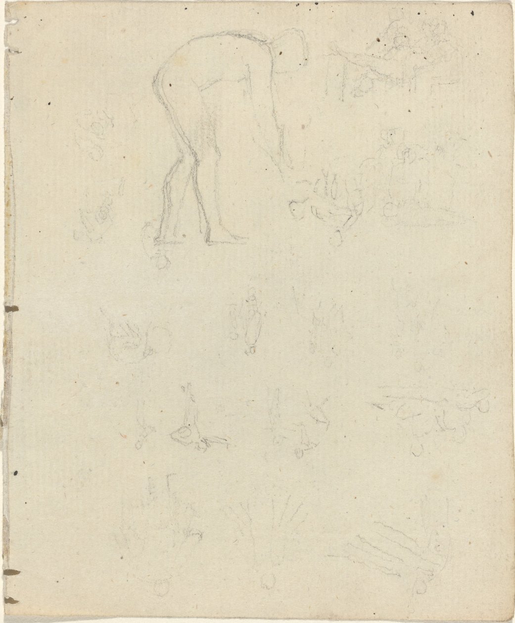 Studieark [rekto og verso] av John Flaxman