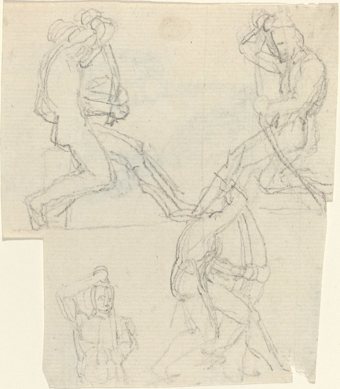 Studieark [rekto og verso] av John Flaxman