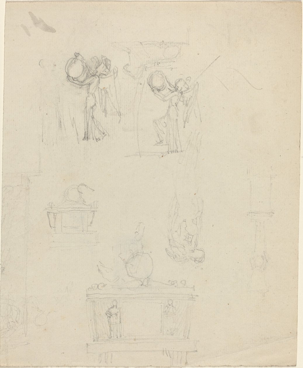 Studieark [rekto og verso] av John Flaxman