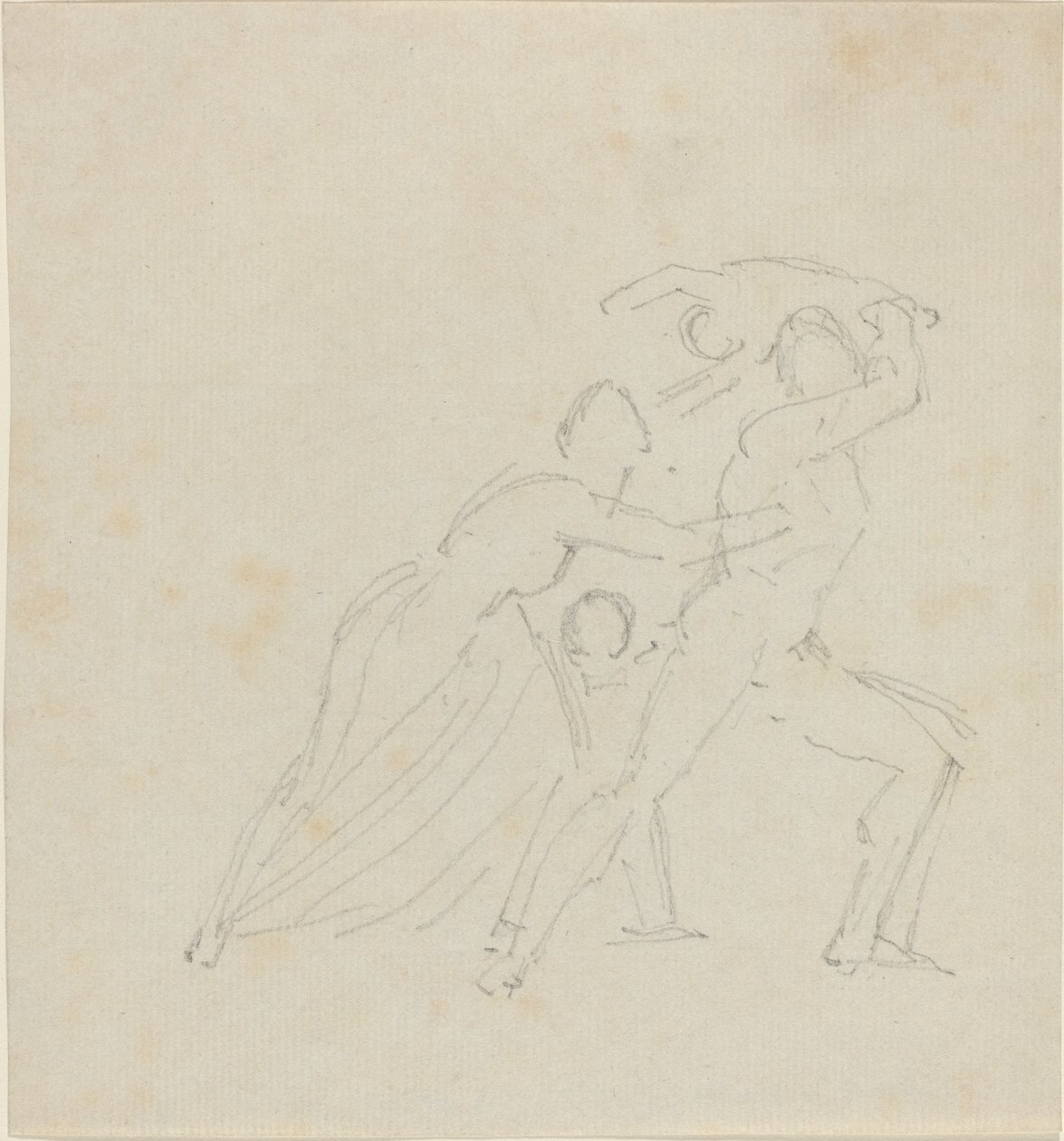 Studie for "The Fury of Athamas" av John Flaxman