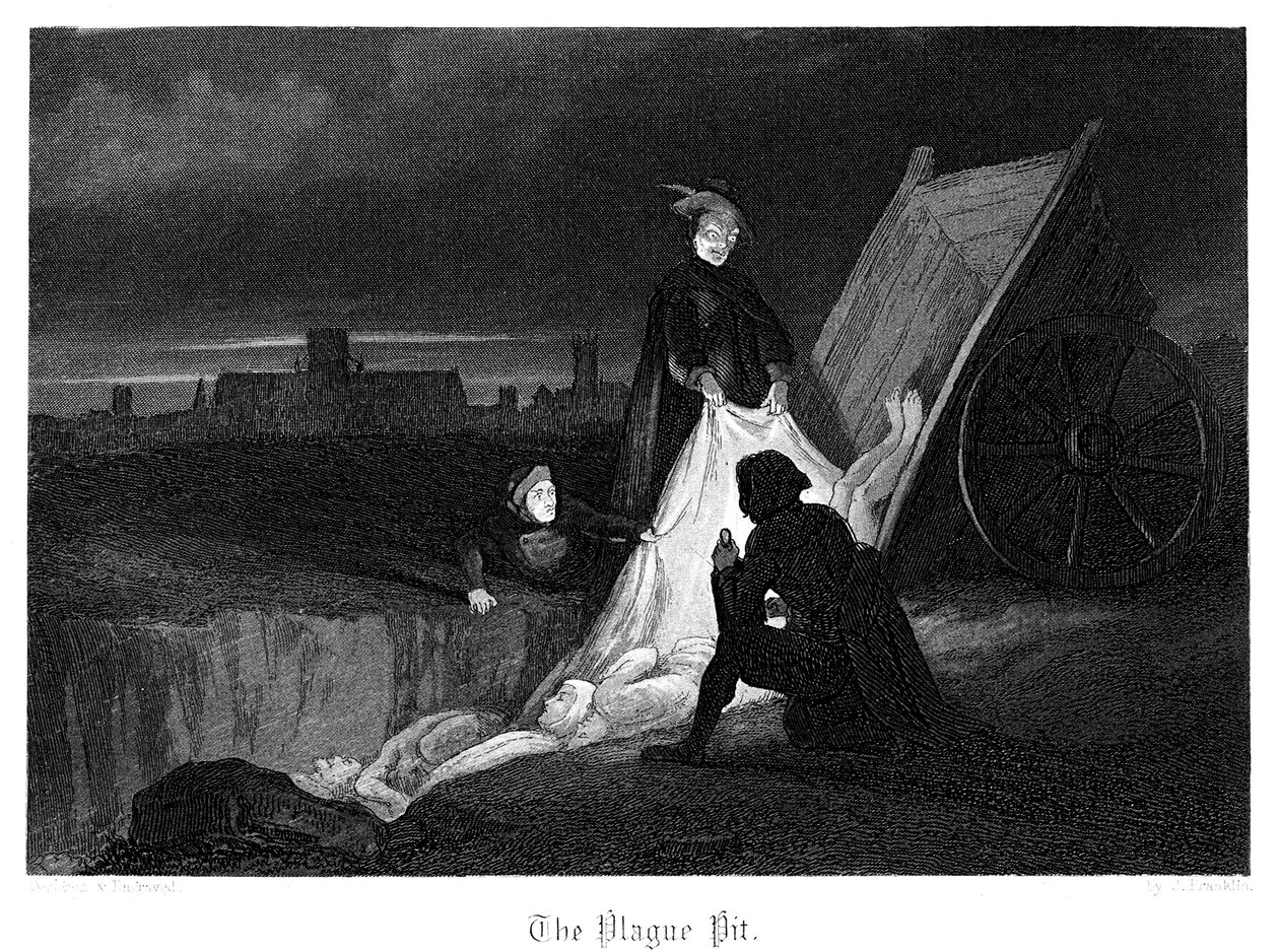 Pestgropen, 1855 av John Franklin