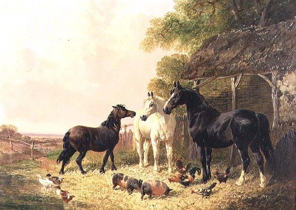 Gårdsgården av John Frederick Herring Jnr