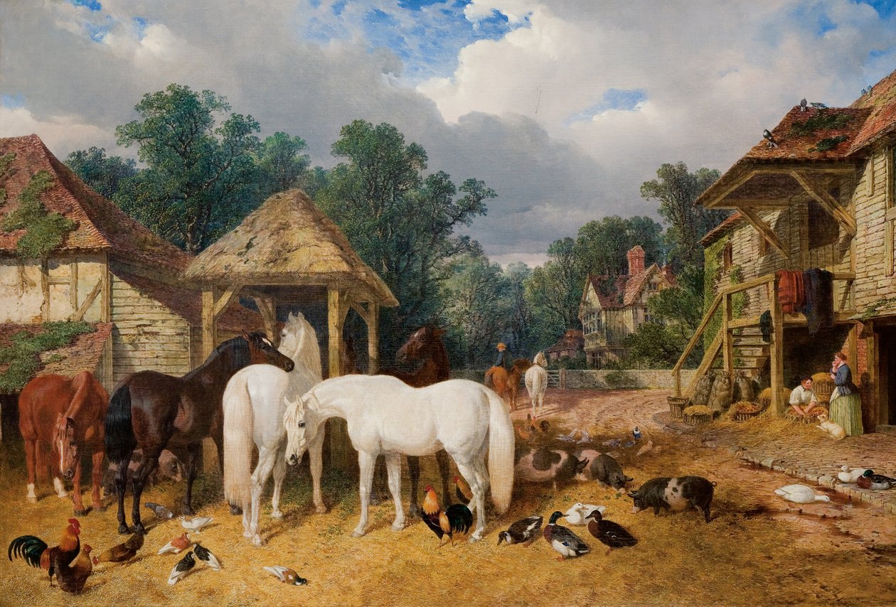 Gårdsgården, 1860 av John Frederick Herring Senior