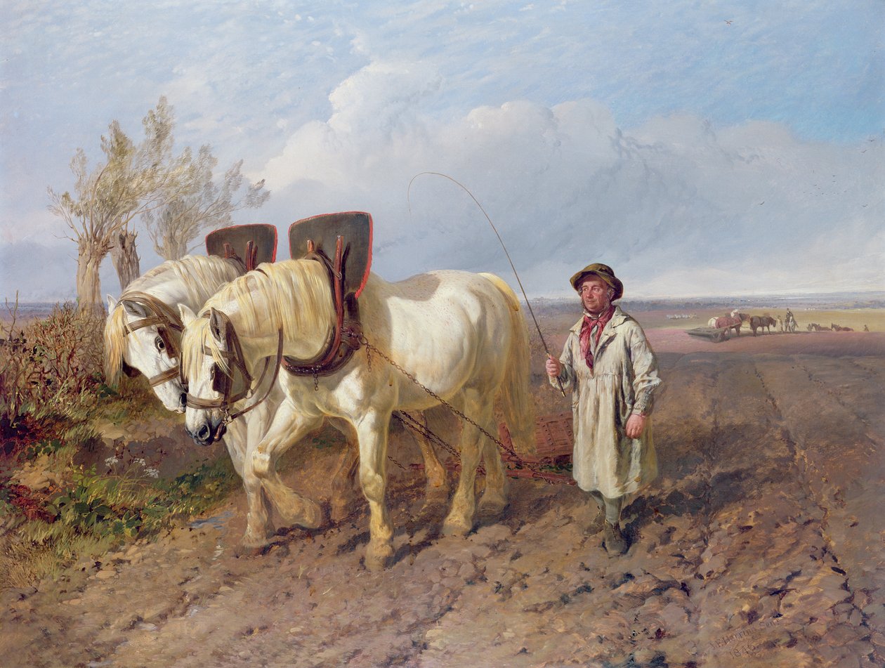 The Harrowing Team av John Frederick Herring Senior