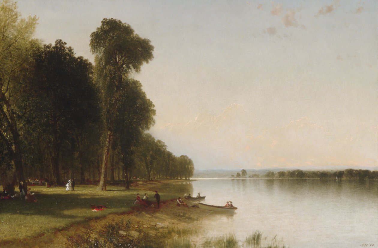 Sommerdag på Conesus Lake, 1870. av John Frederick Kensett