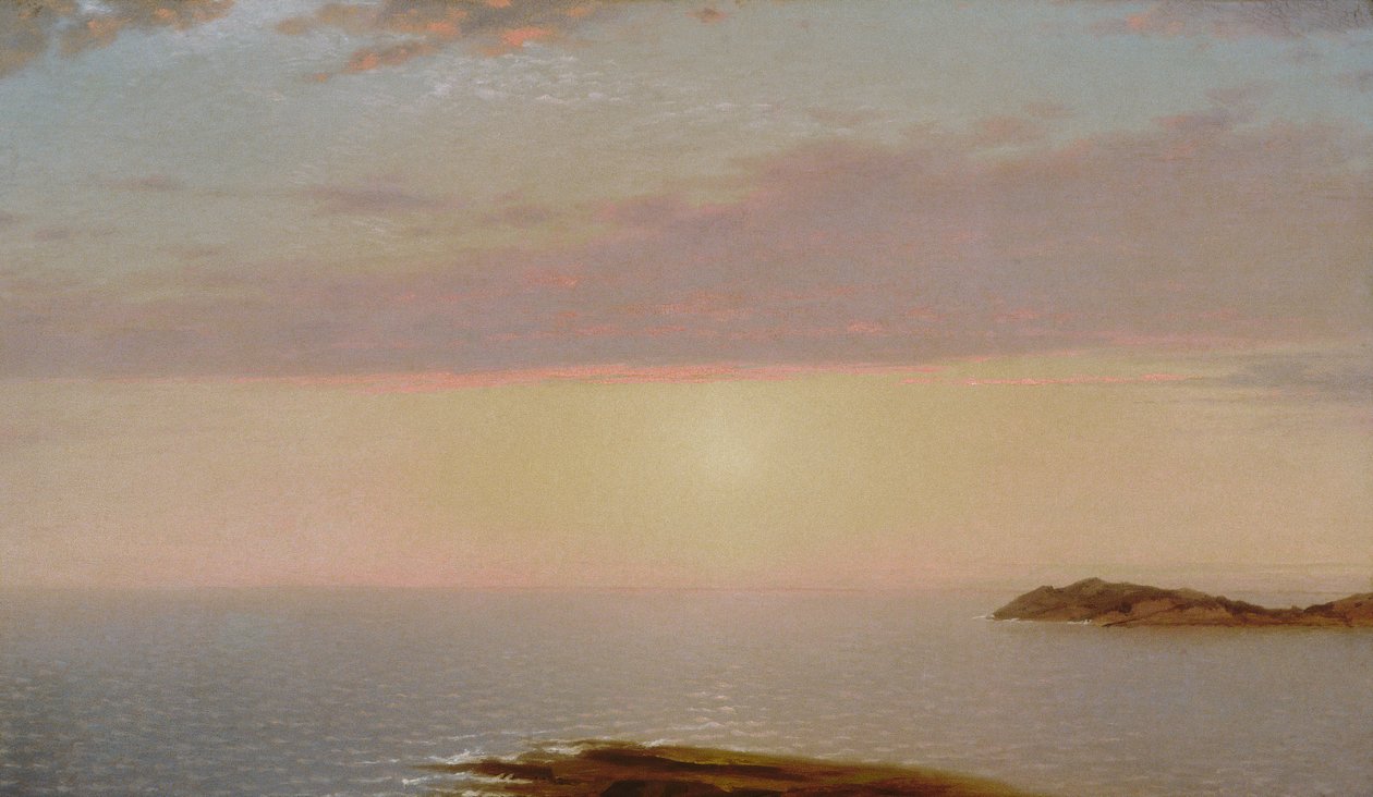 Solnedgang, 1872. av John Frederick Kensett