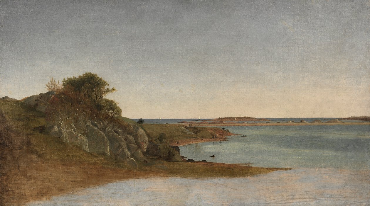 Utsikt nær Newport av John Frederick Kensett