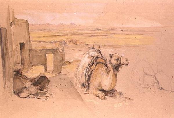 Kamel, Vest-Theben av John Frederick Lewis