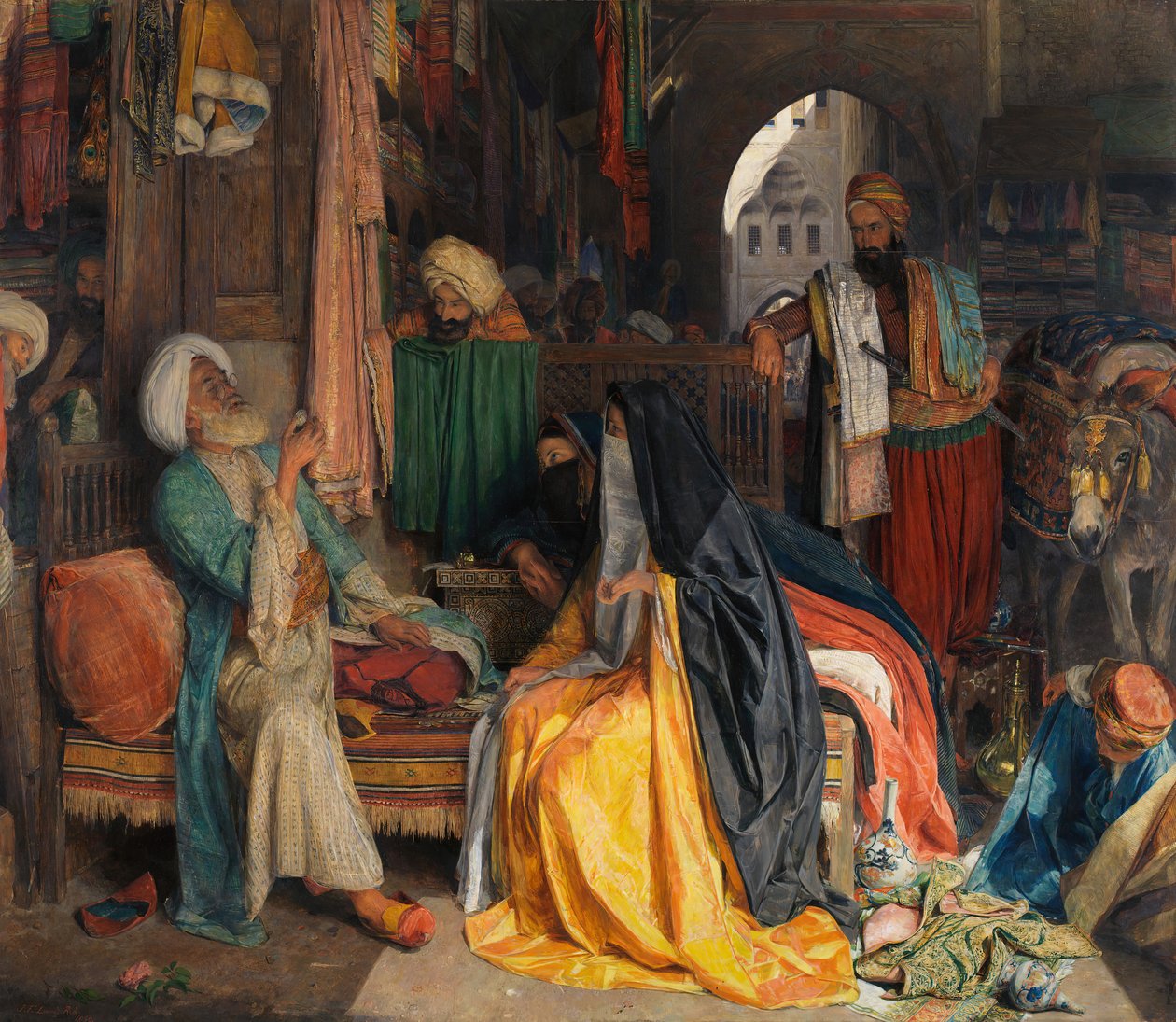 Den tvilsomme mynten, 1869. av John Frederick Lewis