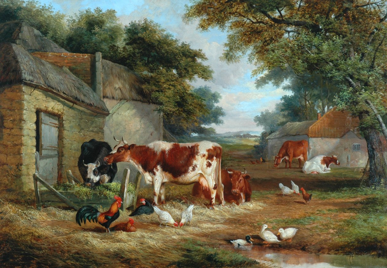 Gårdstun, 1856 av John Frederick Herring Senior