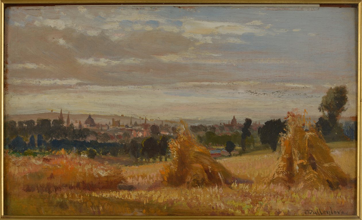 Oxford (olje på panel) av John Fulleylove