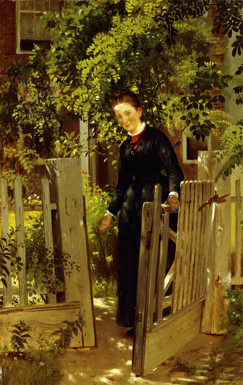 Gå inn, av John George Brown