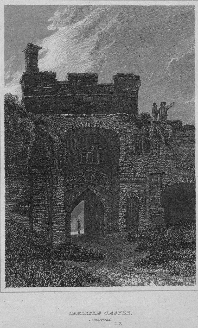 Carlisle Castle, Cumberland, 1814 av John Greig