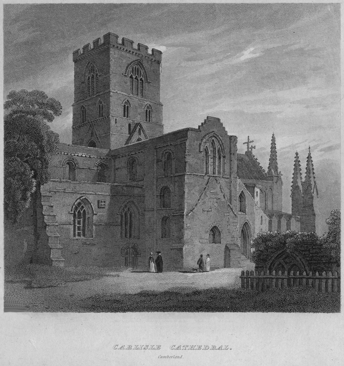 Carlisle Cathedral, Cumberland., 1814 av John Greig